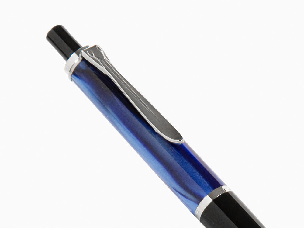 Bolígrafo Pelikan Classic K205, Mármol Azul, Resina, Adornos cromados, 801997