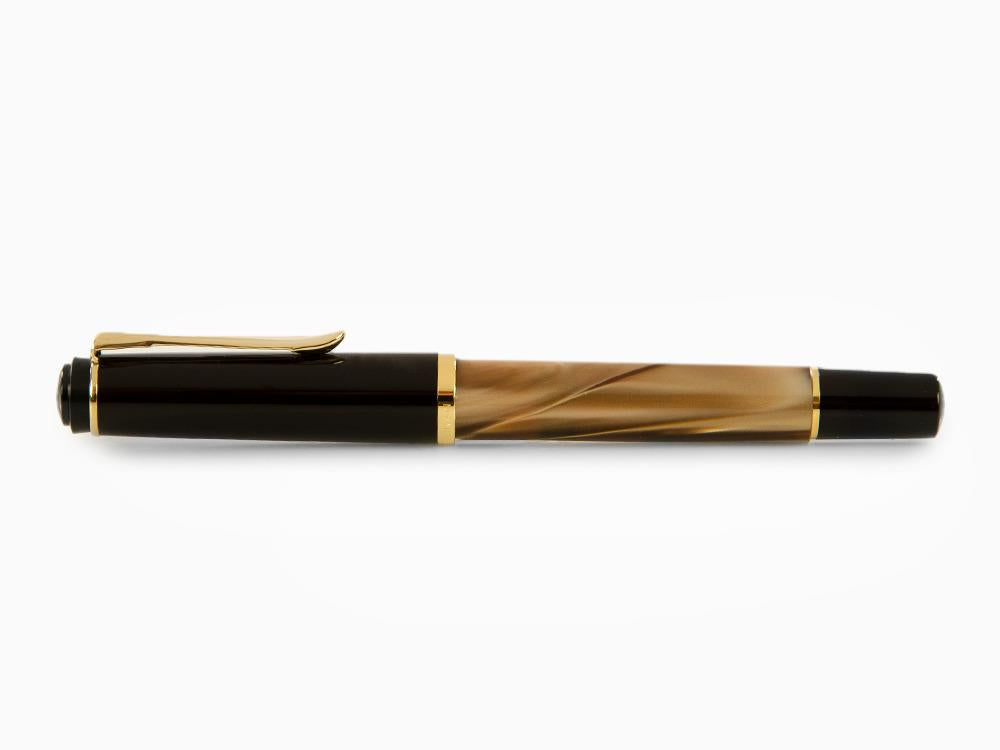 Pluma Estilográfica Pelikan M200 Brown Marbled, Marrón, Oro, 808897