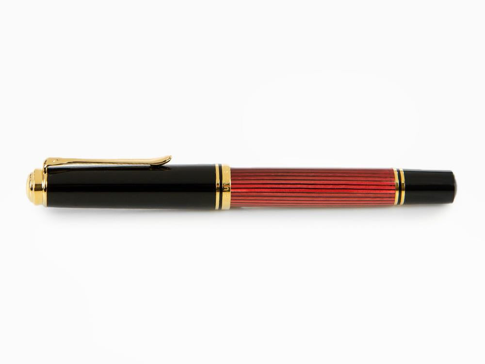 Pluma Estilográfica Pelikan Souverän 800 Black-Red, Resina, 816625
