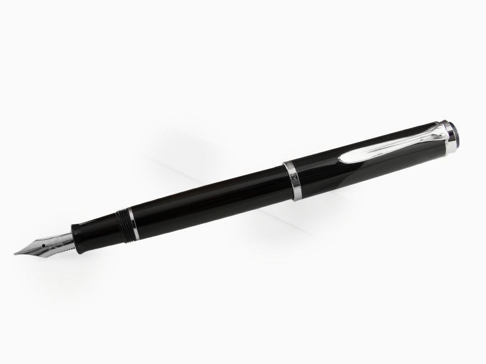 Estilográfica Pelikan Classic P205, Negro, Adornos cromados, 930859
