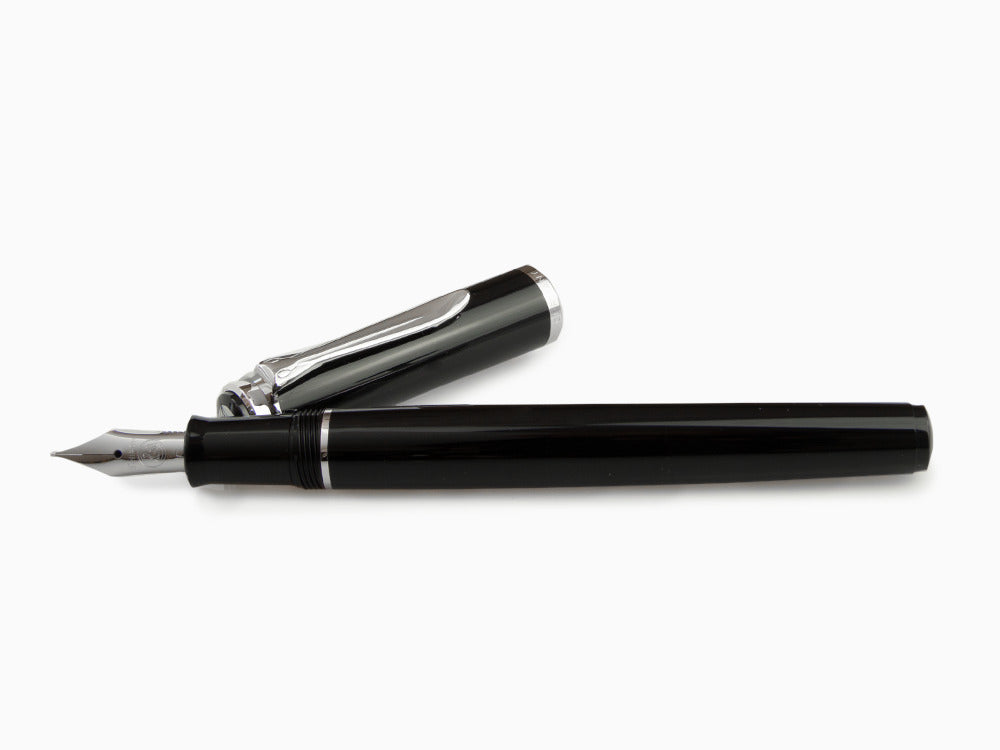 Estilográfica Pelikan Classic P205, Negro, Adornos cromados, 930859