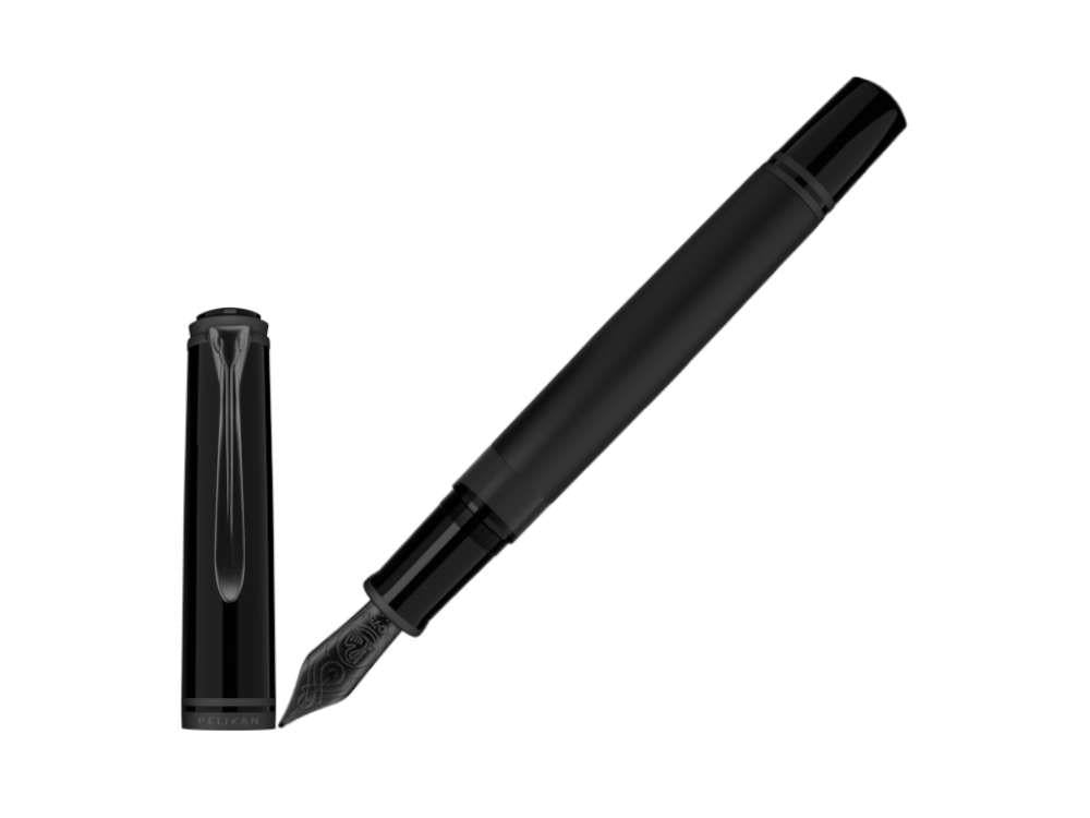 Pluma Estilográfica Pelikan Souveran M809 Black Matte, Negro, 828475