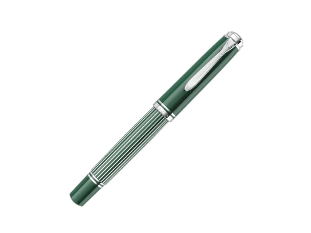 Pluma Estilográfica Pelikan M815 Metal Striped Green, 829090