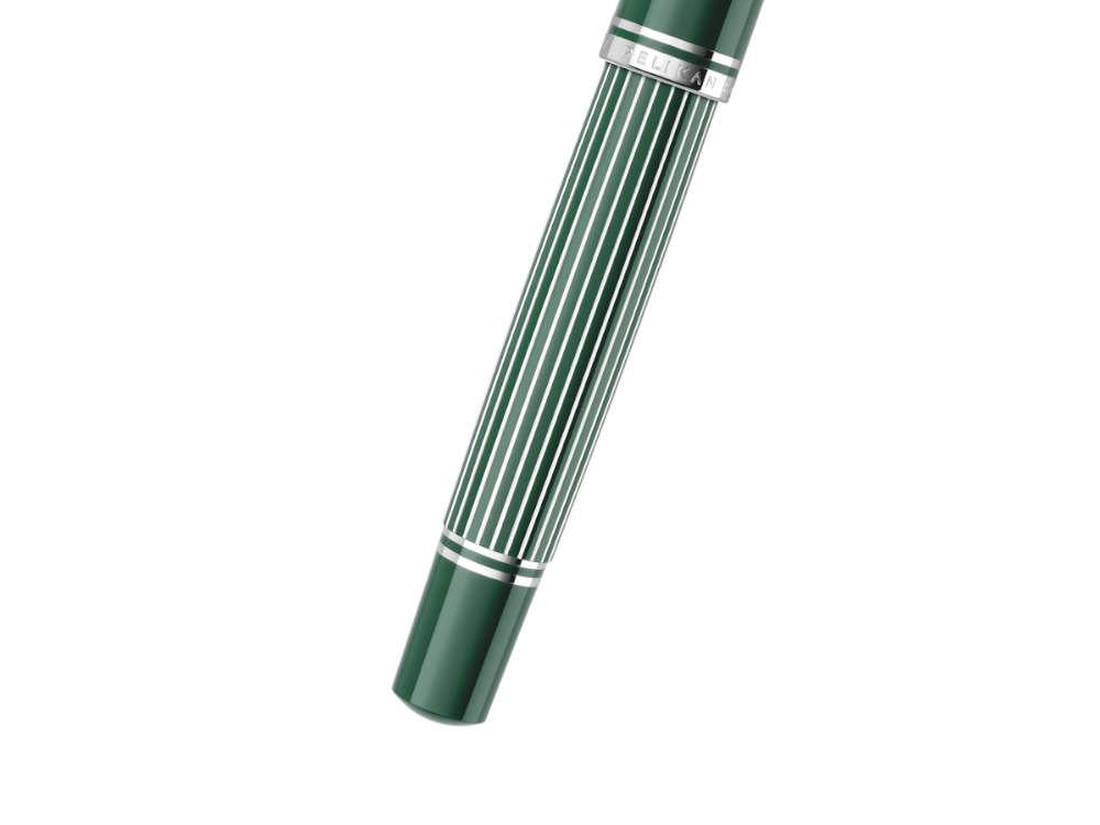 Pluma Estilográfica Pelikan M815 Metal Striped Green, 829090