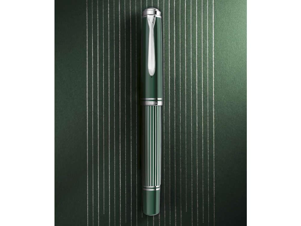 Pluma Estilográfica Pelikan M815 Metal Striped Green, 829090