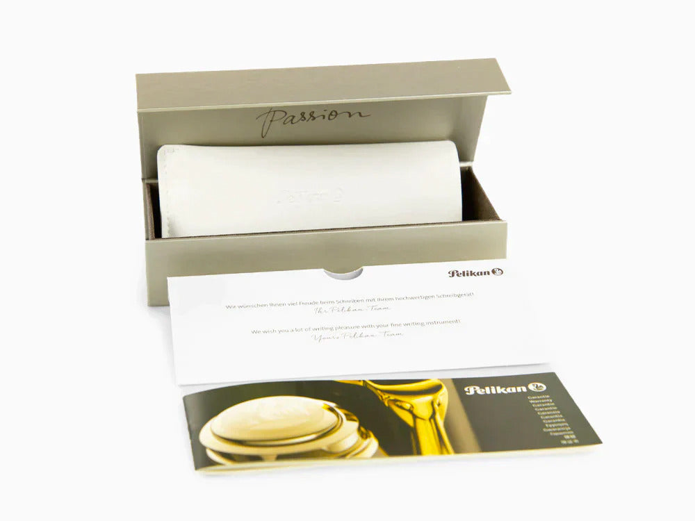 Bolígrafo Pelikan K400, Negro y rojo, Adornos en oro, 925289