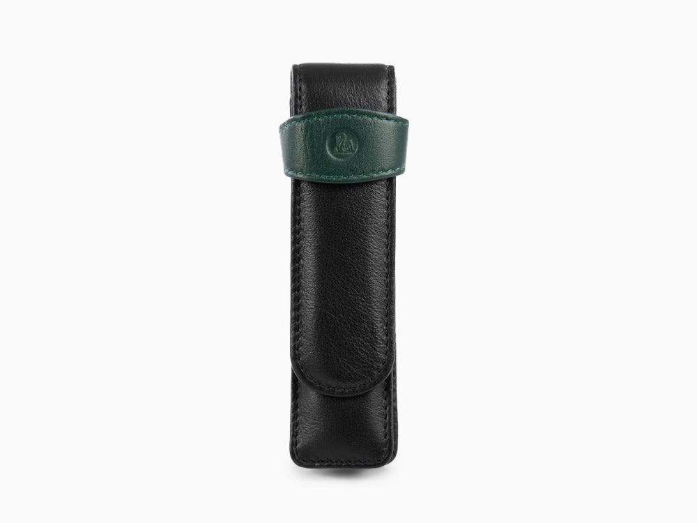 Estuche 2 Piezas de Pelikan, Piel, Negro-Verde, Blando, Pasador, 923722