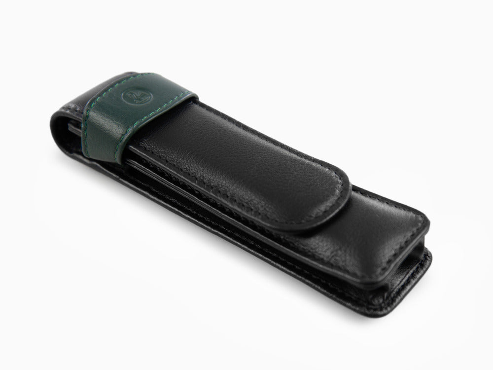 Estuche 2 Piezas de Pelikan, Piel, Negro-Verde, Blando, Pasador, 923722