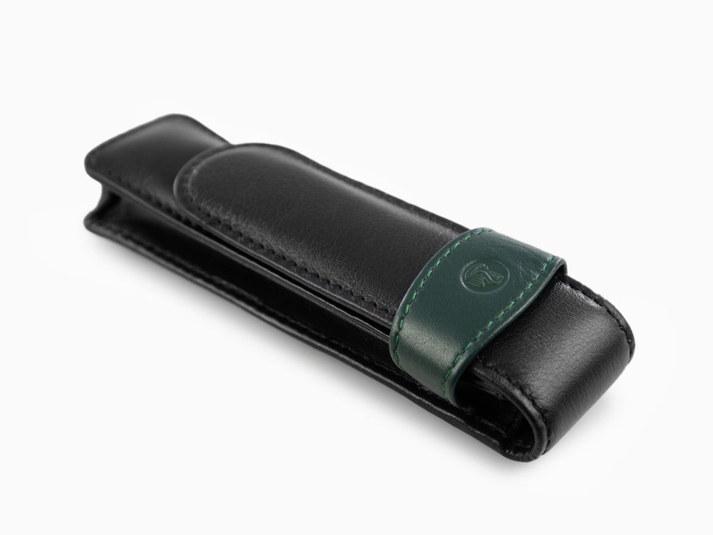 Estuche 2 Piezas de Pelikan, Piel, Negro-Verde, Blando, Pasador, 923722