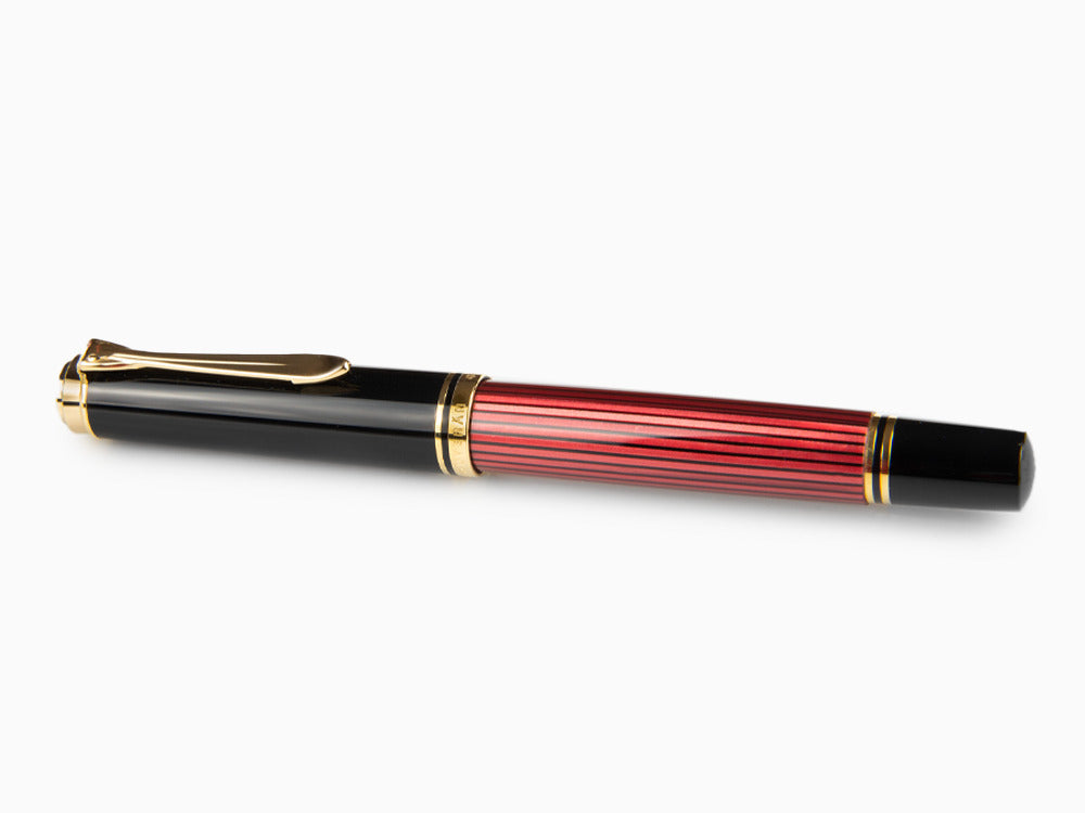 Pluma Estilográfica Pelikan Souverän M 600 -Negro/Rojo, 928697