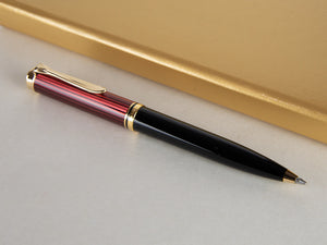 Bolígrafo Pelikan K600, Negro y rojo, Adornos en oro, 928937