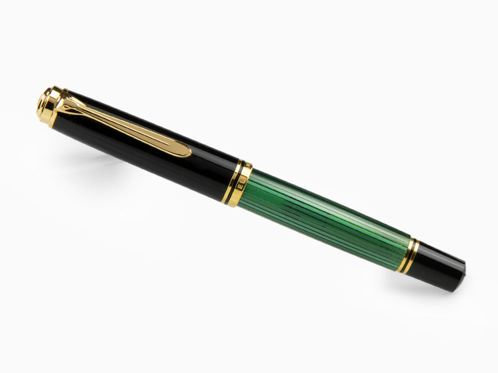 Pluma Estilográfica Pelikan Souverän M 800 -Negro/Verde, 995712