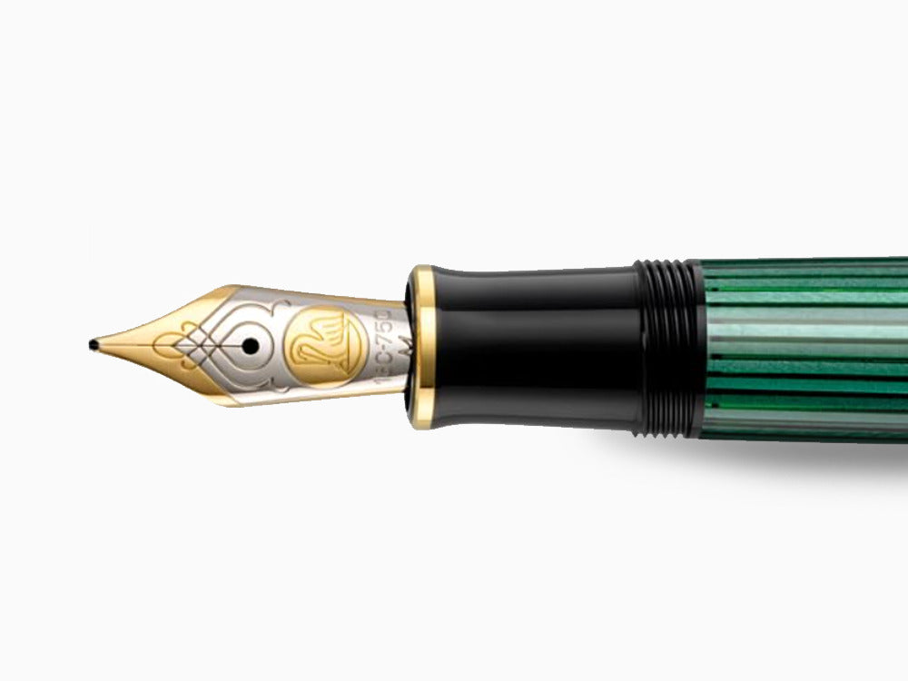 Pluma Estilográfica Pelikan Souverän M 800 -Negro/Verde, 995712