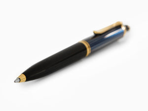 Bolígrafo Pelikan K400, Negro y azul, Adornos en oro, 987800