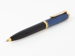 Bolígrafo Pelikan K600, Negro y azul, Adornos en oro, 988378