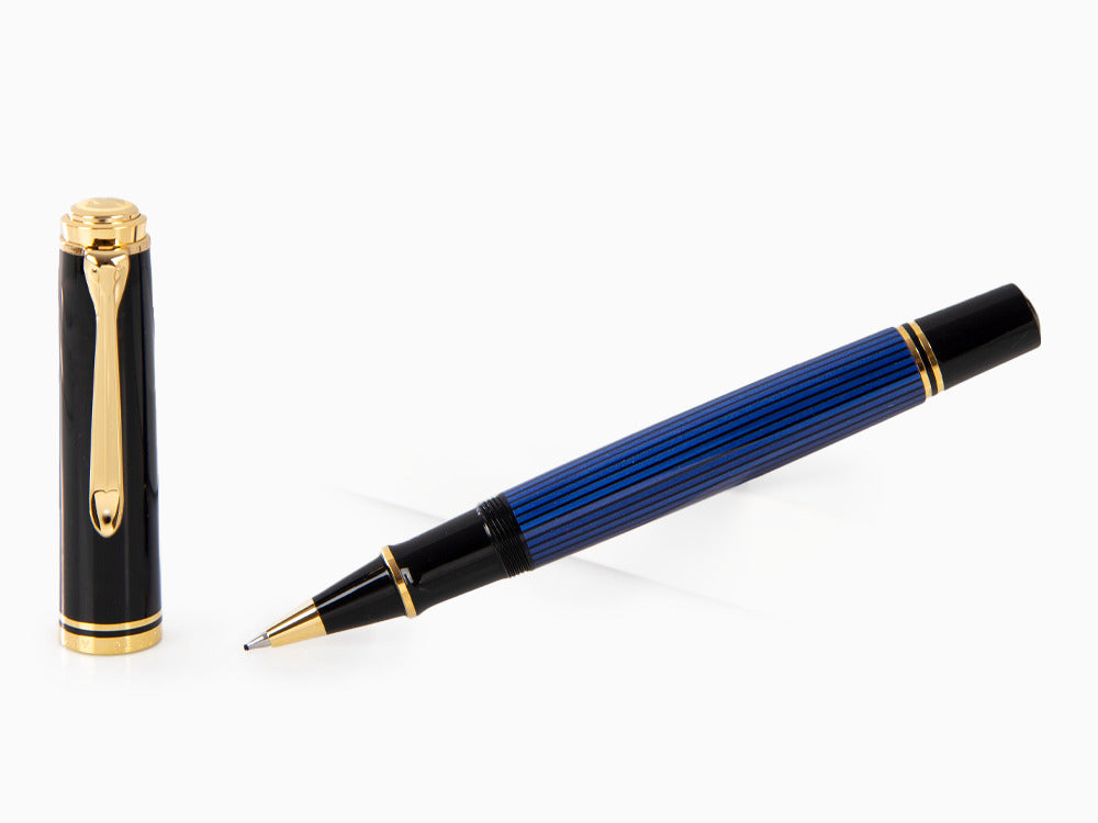 Boligrafo Roller Pelikan Souverän R800, Negro y Azul, 997668