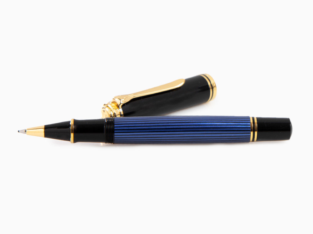 Boligrafo Roller Pelikan Souverän R800, Negro y Azul, 997668