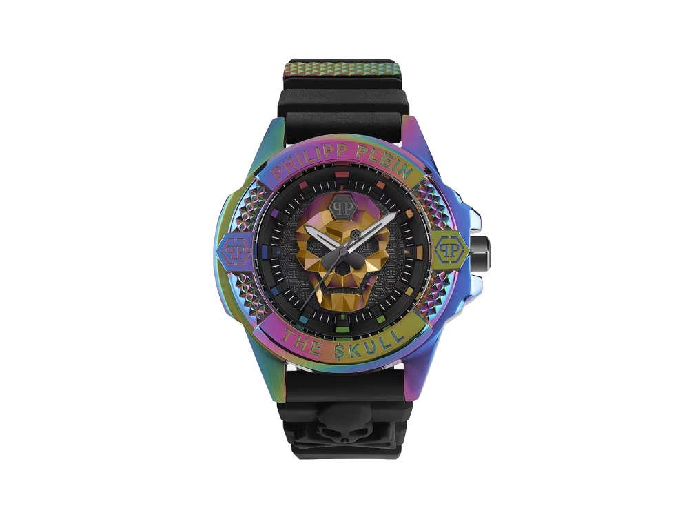 Reloj de Cuarzo Philipp Plein The Skull Rainbow, PVD, Negro, 44 mm, PWAAA2123