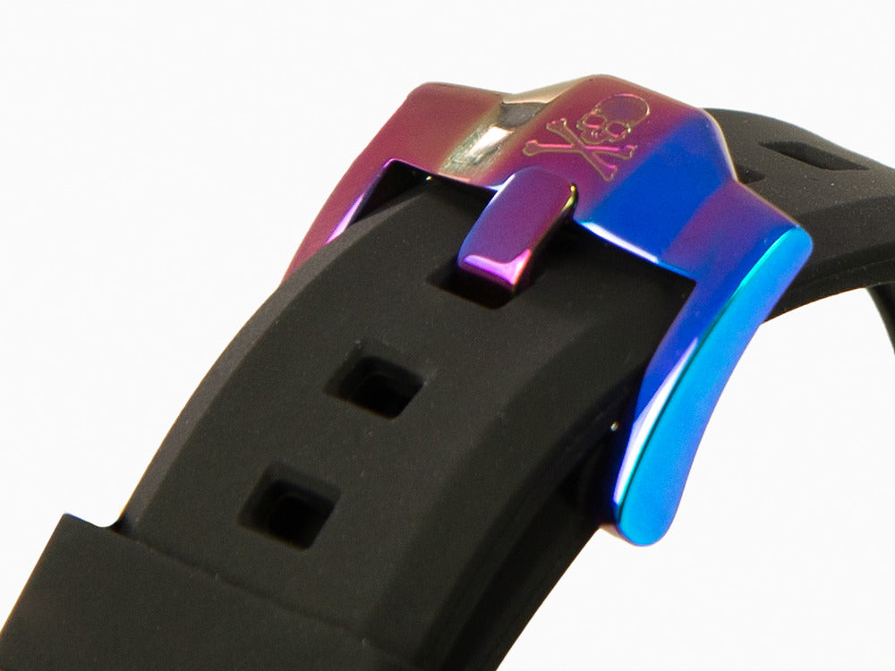 Reloj de Cuarzo Philipp Plein The Skull Rainbow, PVD, Negro, 44 mm, PWAAA2123