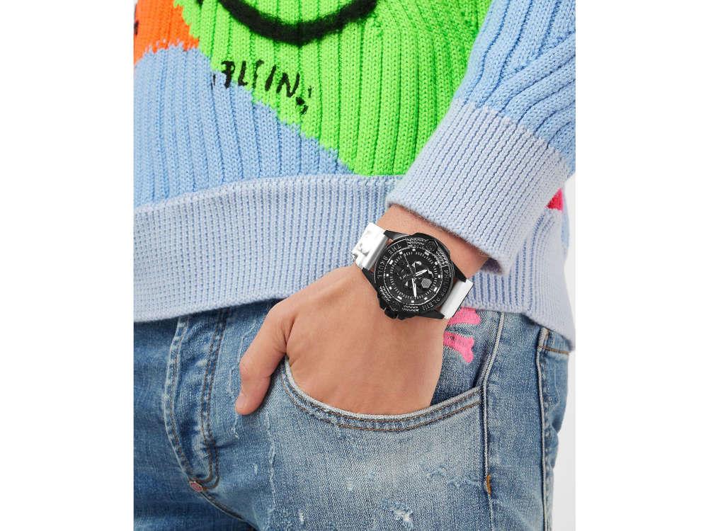 Reloj de Cuarzo Philipp Plein The Skull, PVD, Negro, 44 mm, PWAAA2624
