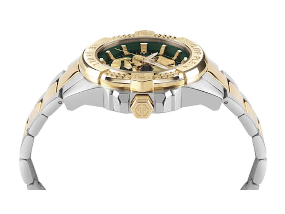 Reloj de Cuarzo Philipp Plein The Skull, Verde, 44 mm, PWAAA2825
