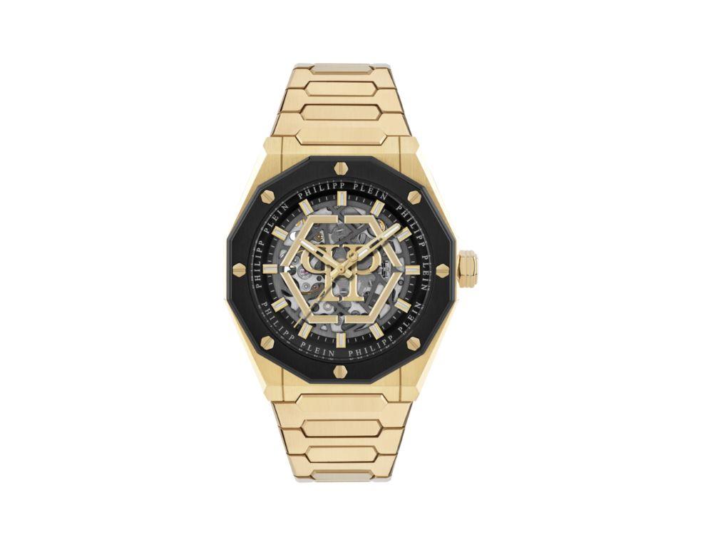Reloj Automático Philipp Plein Deluxe, Negro, 44 mm, Cristal mineral, PWAHA0226