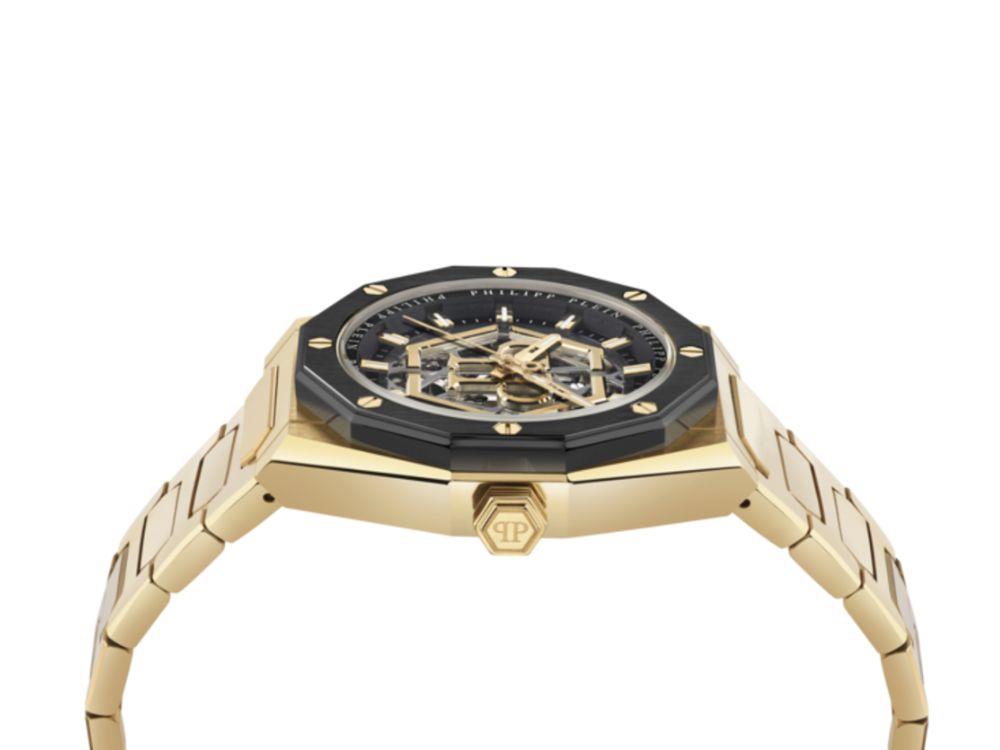 Reloj Automático Philipp Plein Deluxe, Negro, 44 mm, Cristal mineral, PWAHA0226