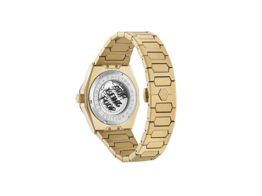 Reloj Automático Philipp Plein Deluxe, Negro, 44 mm, Cristal mineral, PWAHA0226
