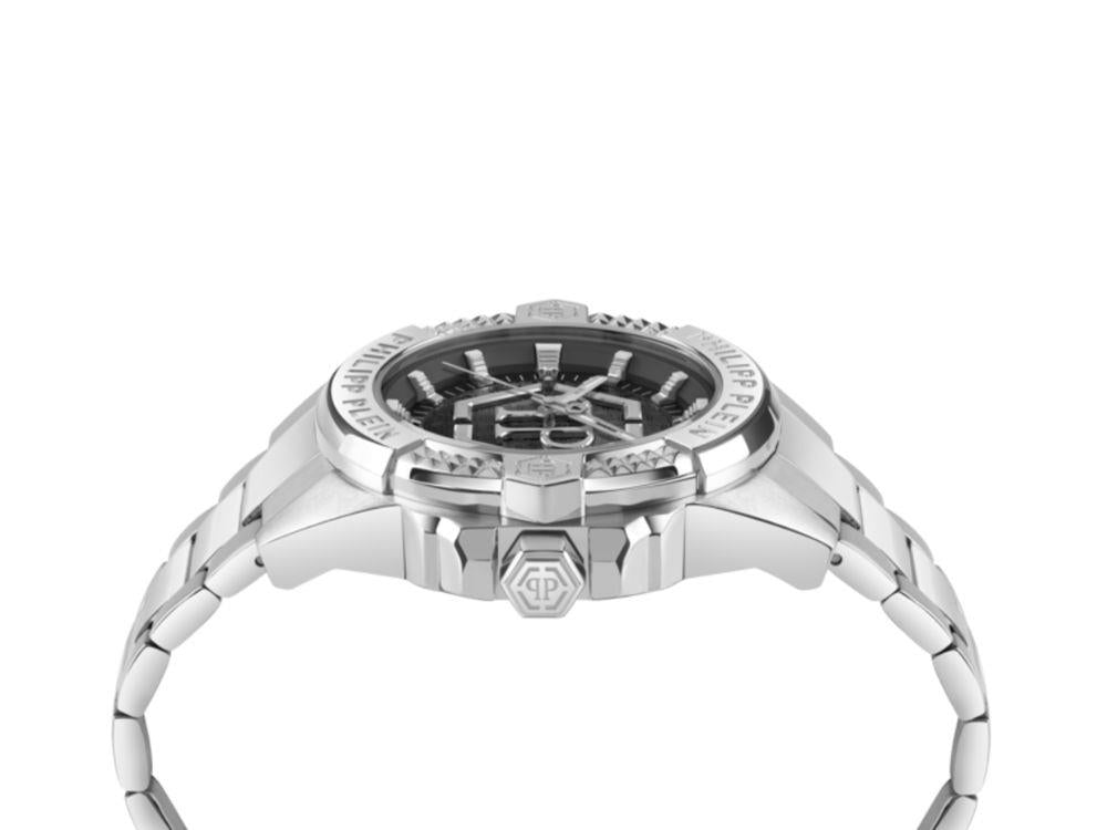 Reloj de Cuarzo Philipp Plein Majesty, Negro, 45 mm, Cristal mineral, PWBHA0526