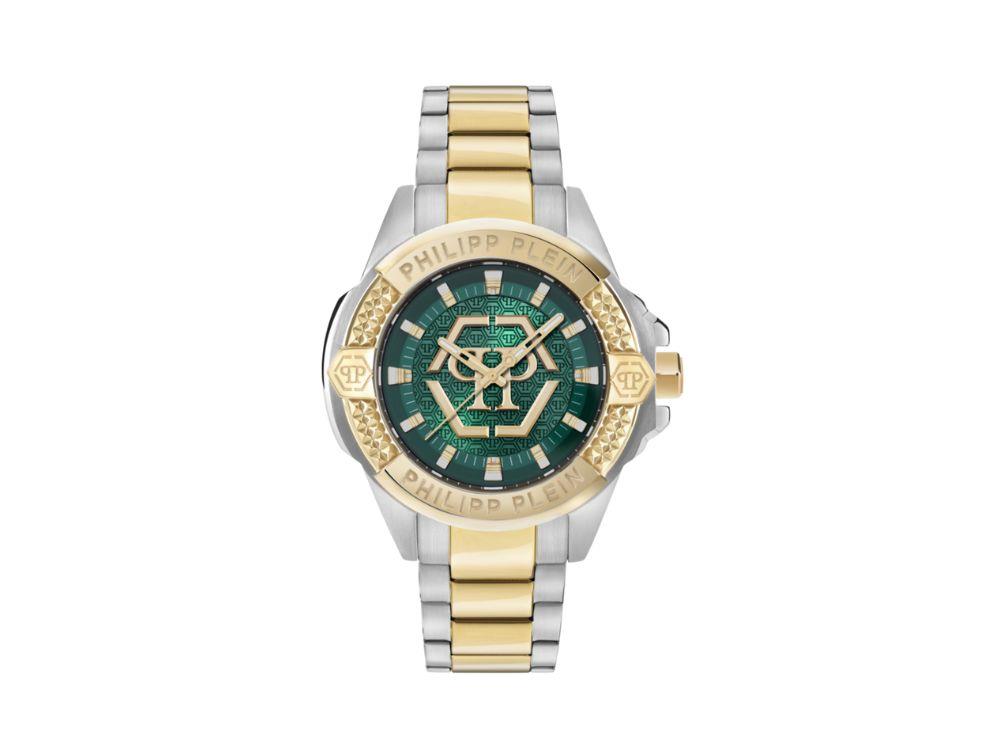 Reloj de Cuarzo Philipp Plein Majesty, Verde, 45 mm, Cristal mineral, PWBHA0626