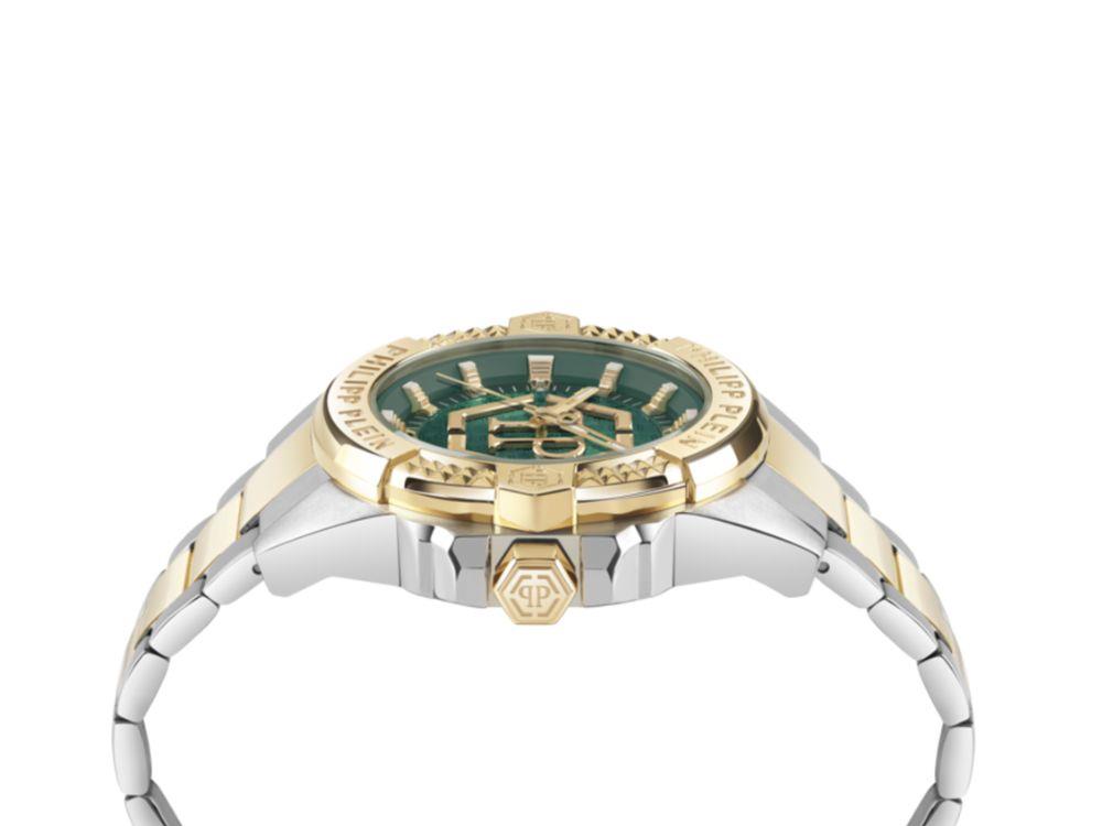Reloj de Cuarzo Philipp Plein Majesty, Verde, 45 mm, Cristal mineral, PWBHA0626