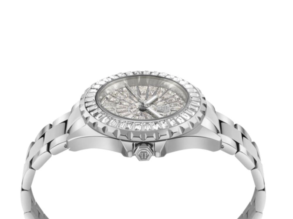 Reloj de Cuarzo Philipp Plein Heaven, Plata, 34 mm, Cristal mineral, PWEHA0326