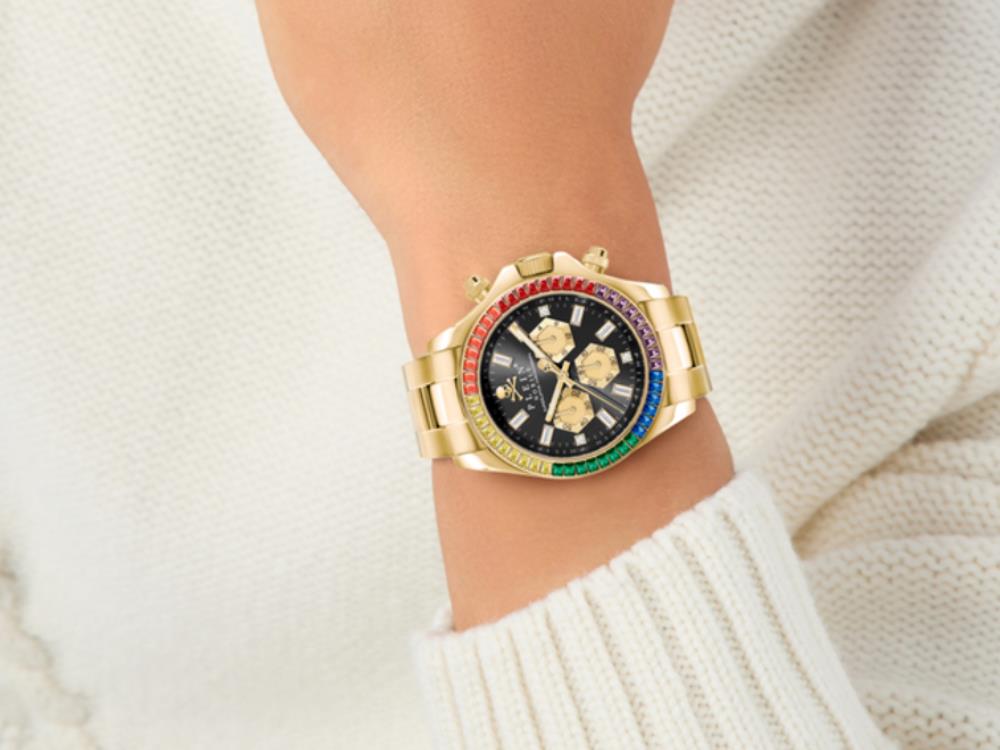 Reloj de Cuarzo Philipp Plein Nobile Chrono, 43 mm, Cristal mineral, PWGHA0626