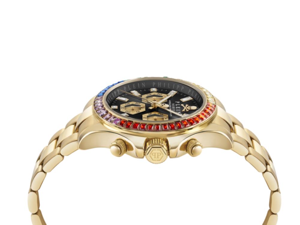 Reloj de Cuarzo Philipp Plein Nobile Chrono, 43 mm, Cristal mineral, PWGHA0626