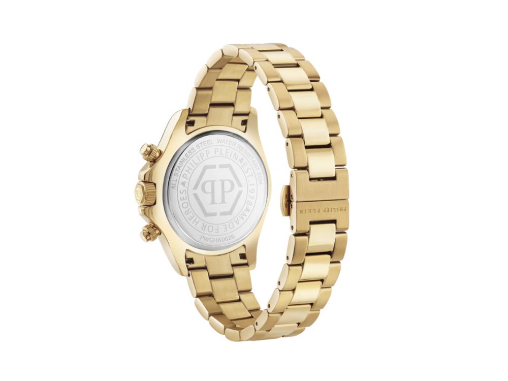 Reloj de Cuarzo Philipp Plein Nobile Chrono, 43 mm, Cristal mineral, PWGHA0626