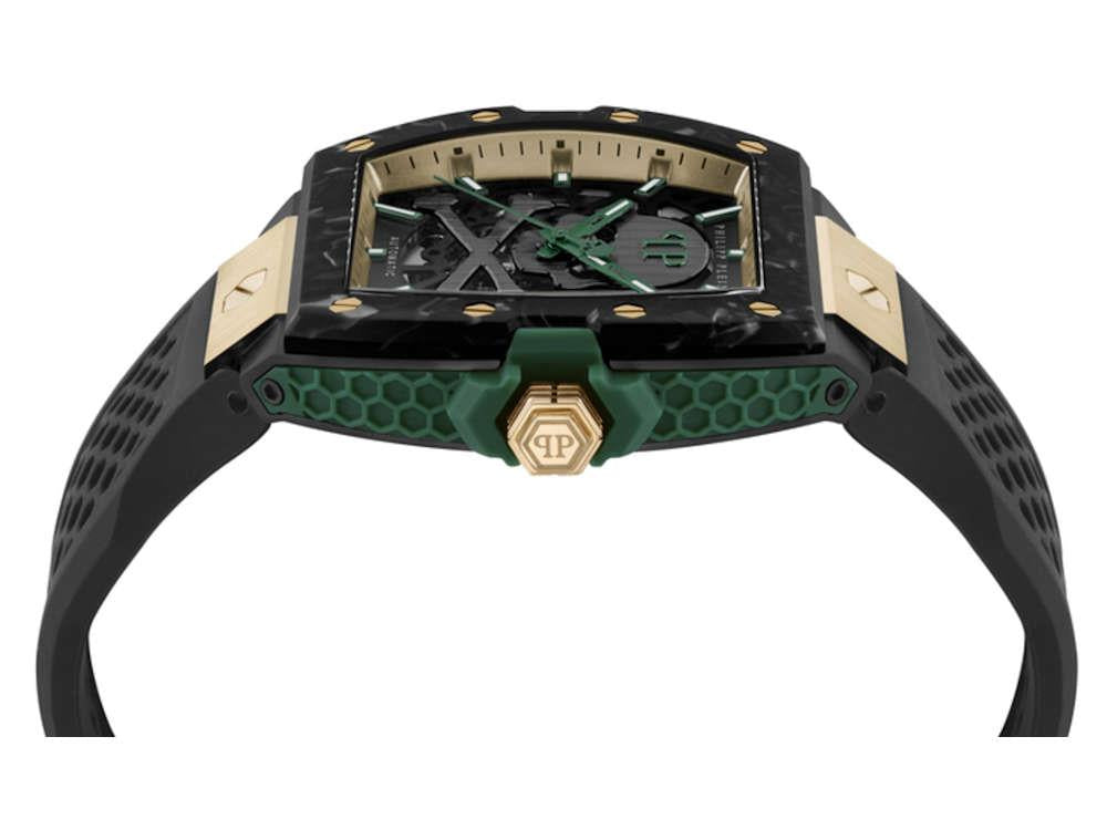 Reloj Automático Philipp Plein The Skeleton 2.0 Auto, Carbono, 44mm, PWJFA0325