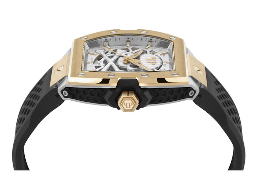 Reloj Automático Philipp Plein The Skeleton 2.0 Auto, IP Dorado, 44mm, PWJFA0825