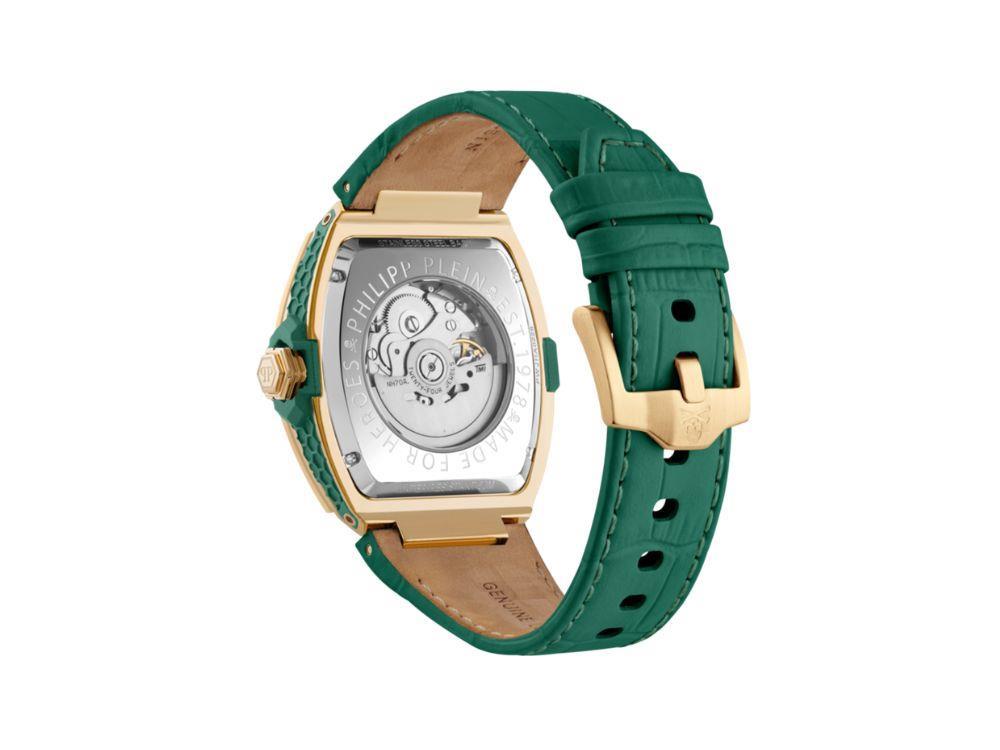 Reloj Automático Philipp Plein The Skeleton Baguetes, Verde, 44 mm, PWJHA0226