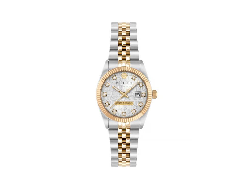 Reloj de Cuarzo Philipp Plein Date Superlative, Gris, 28 mm, PWNFA0425