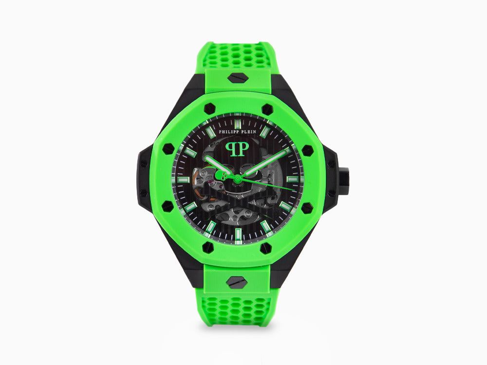 Reloj Automático Philipp Plein Skeleton Royal, PVD, Negro, 46 mm, PWPFA0624