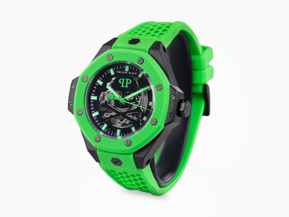 Reloj Automático Philipp Plein Skeleton Royal, PVD, Negro, 46 mm, PWPFA0624