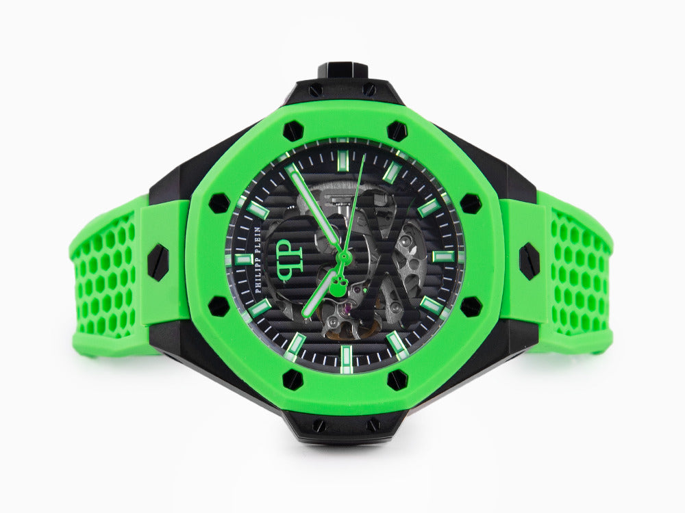 Reloj Automático Philipp Plein Skeleton Royal, PVD, Negro, 46 mm, PWPFA0624