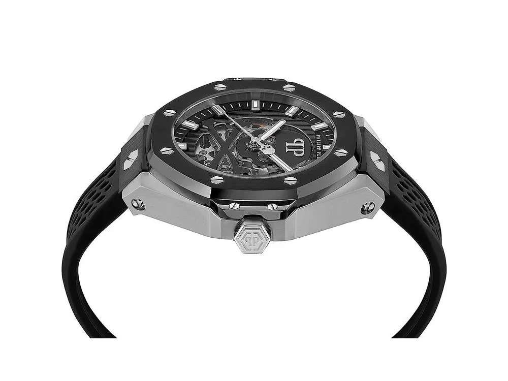 Reloj Automático Philipp Plein Skeleton Royal, Negro, 46 mm, PWPFA0824