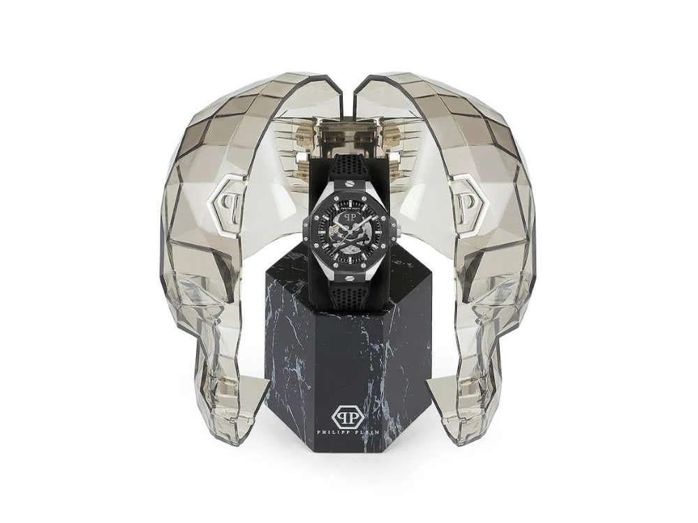Reloj Automático Philipp Plein Skeleton Royal, Negro, 46 mm, PWPFA0824
