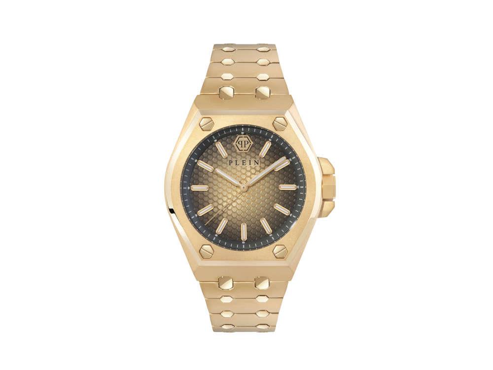 Reloj de Cuarzo Philipp Plein Extreme Gent, PVD Oro, Marrón, 43 mm, PWPMA0324