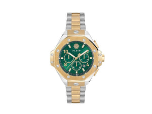 Reloj de Cuarzo Philipp Plein Chrono Royal, PVD Oro, Verde, 46 mm, PWPRA0324