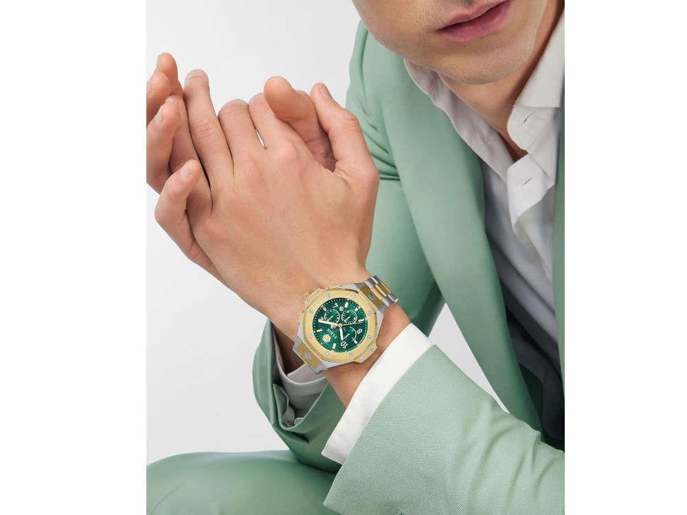 Reloj de Cuarzo Philipp Plein Chrono Royal, PVD Oro, Verde, 46 mm, PWPRA0324