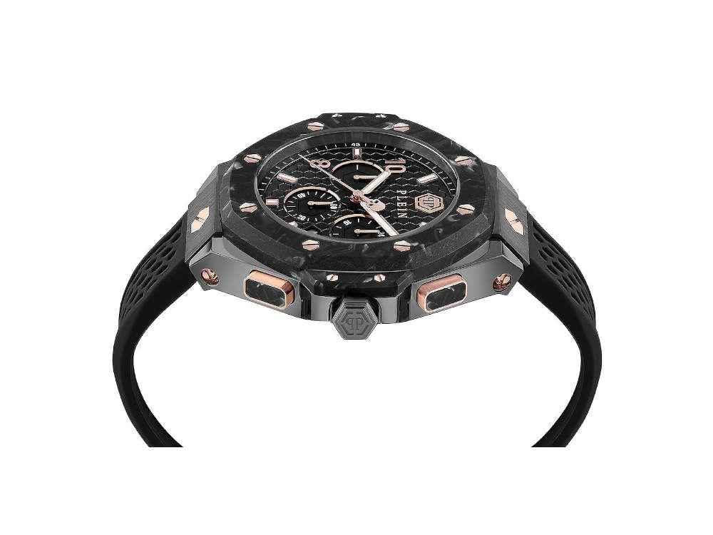 Reloj de Cuarzo Philipp Plein Chrono Royal, PVD, Negro, 46 mm, PWPRA0524