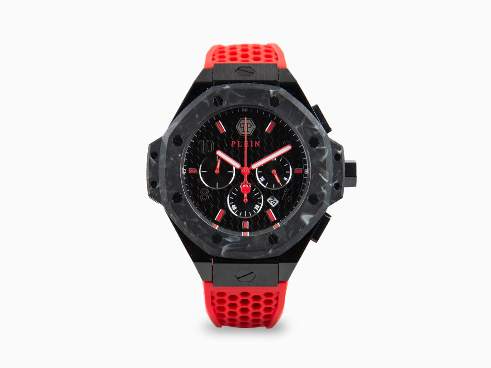 Reloj de Cuarzo Philipp Plein Chrono Royal, PVD, Negro, 46 mm, PWPRA0724