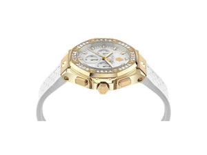 Reloj Cuarzo Philipp Plein Plein Chrono Royal, PVD Oro, Blanco, 42mm, PWPSA0624